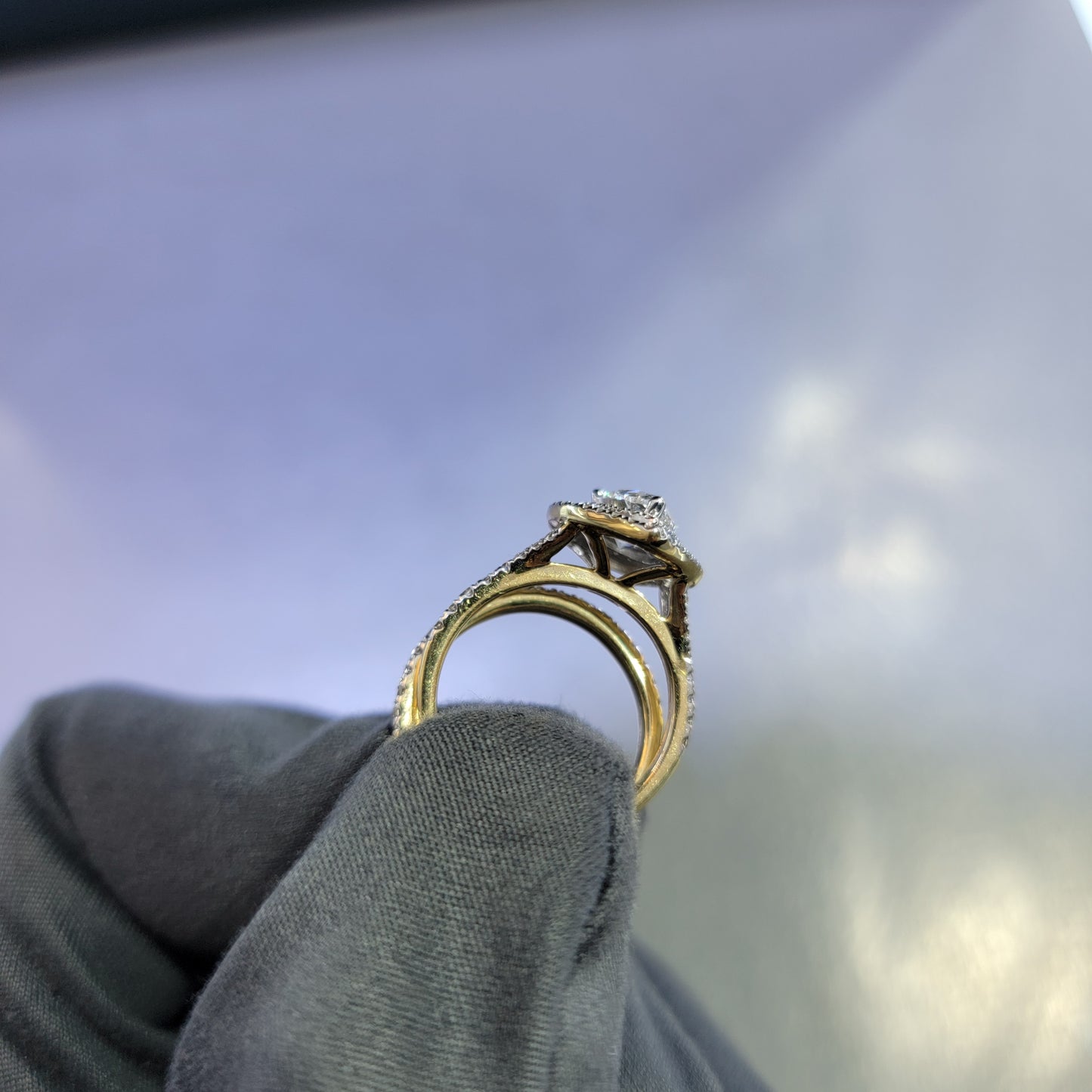 2.25 Carat Lab Grown Diamond Engagement Ring