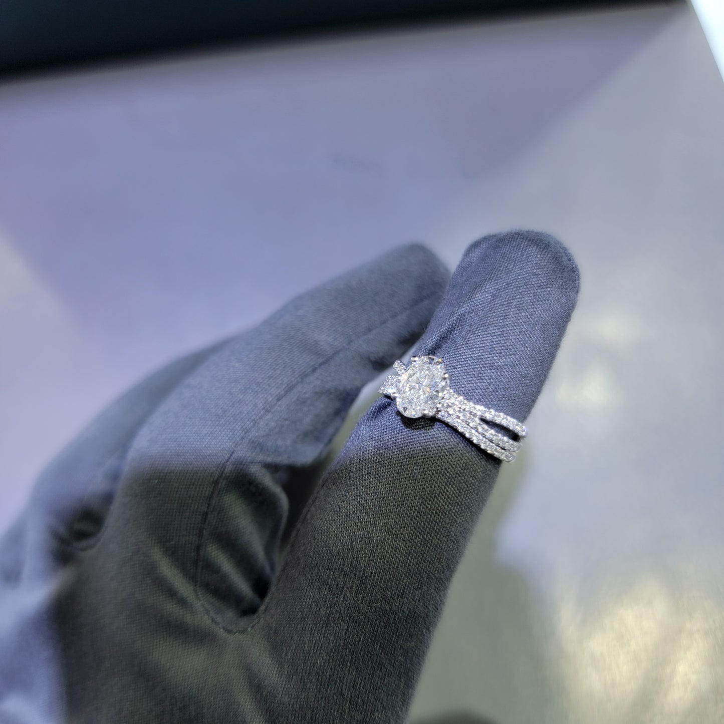 1.4 Carat Lab Grown Diamond Engagement Ring