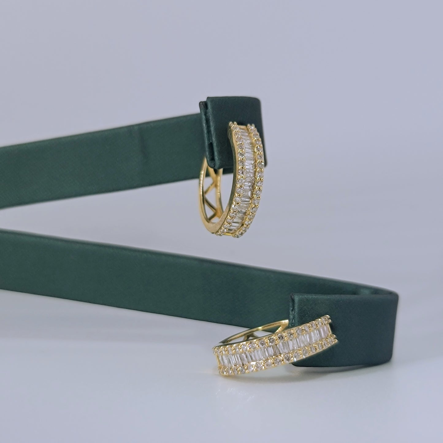 1 Carat Natural Diamond Hoops