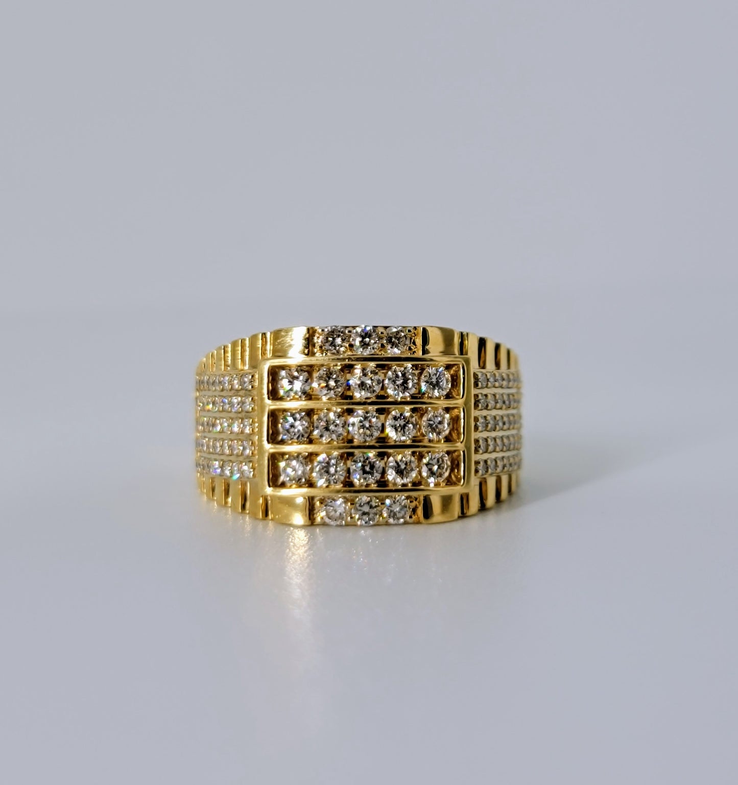 1.45 Carats natural Diamond Men's Wedding band