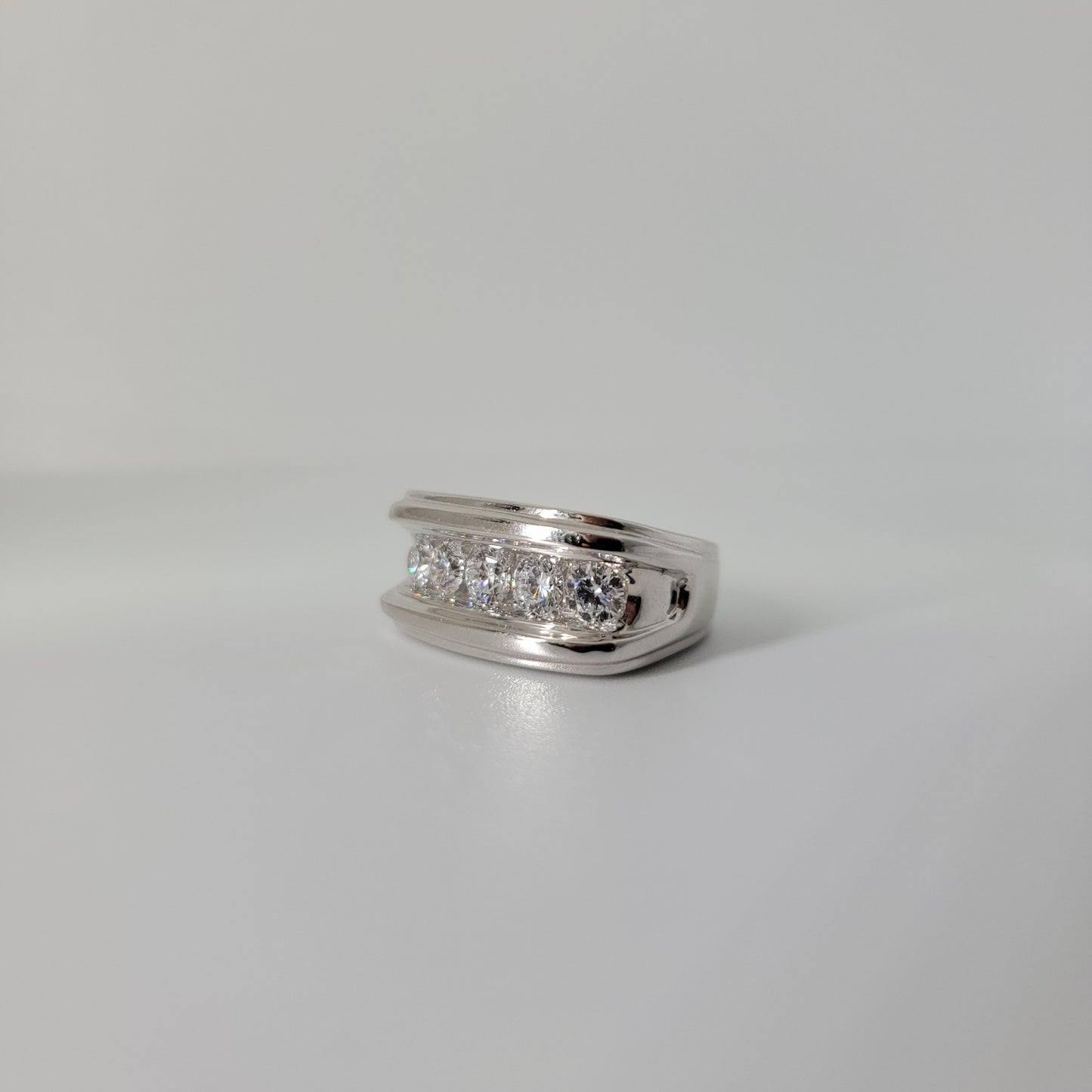 2 Carat Lab Diamond Men's Wedding Band
