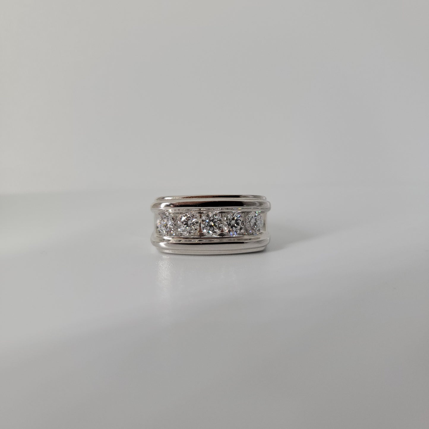 2 Carat Lab Diamond Men's Wedding Band