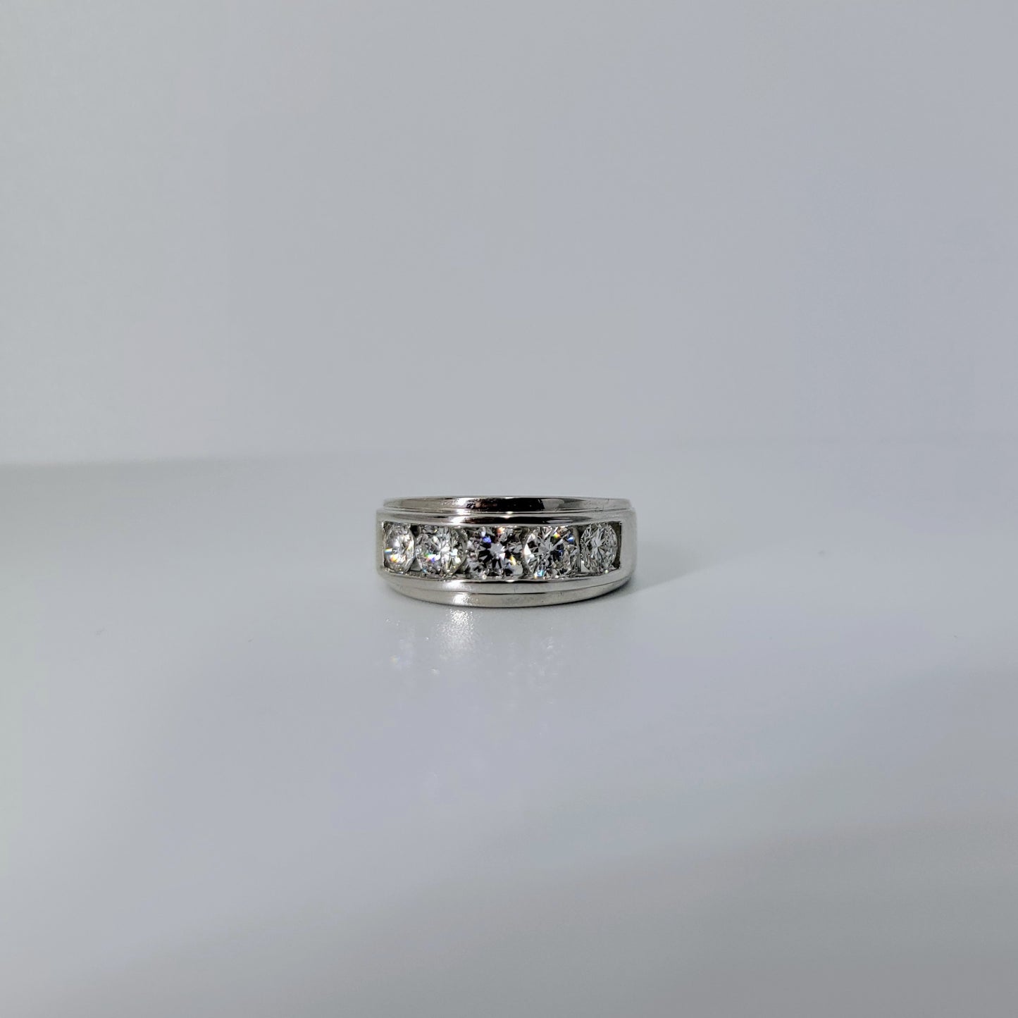 2 Carat Lab-Grown Diamond Men's Wedding Band