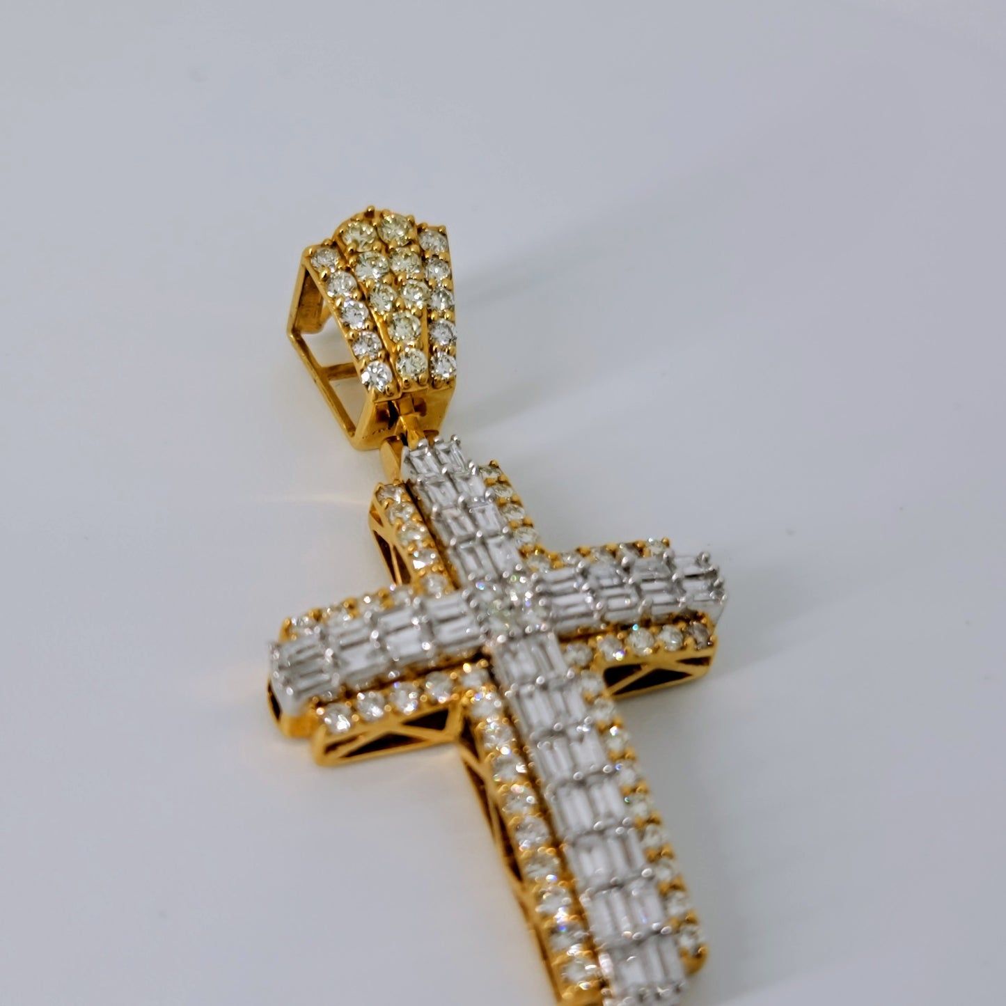 2.48 Carats Natural Diamond Cross