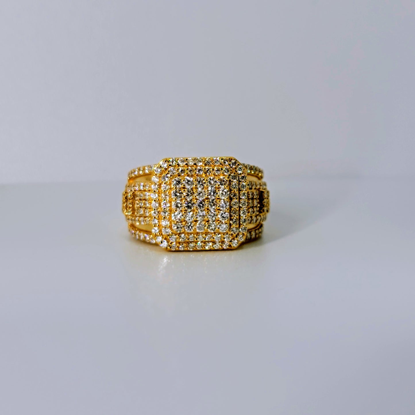 2.54 Carats Natural Diamonds Men's Ring