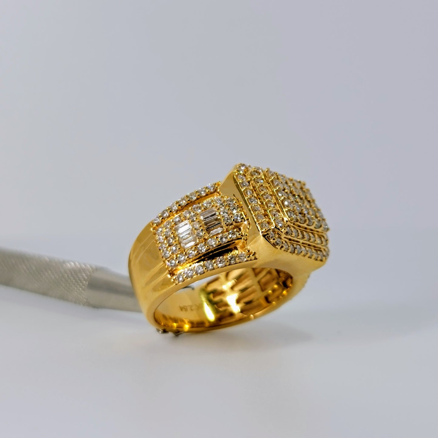 2.54 Carats Natural Diamonds Men's Ring