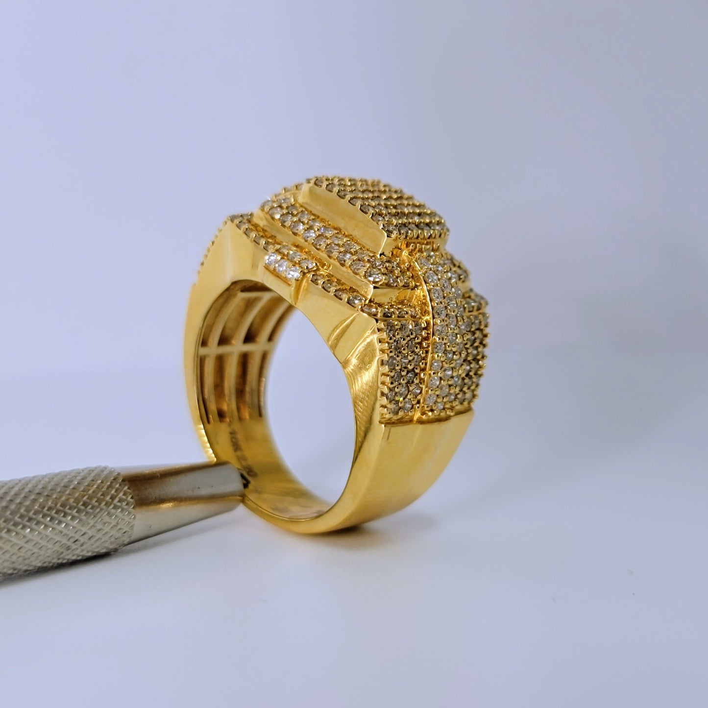 2.20 Carats Natural Diamonds Men's Ring