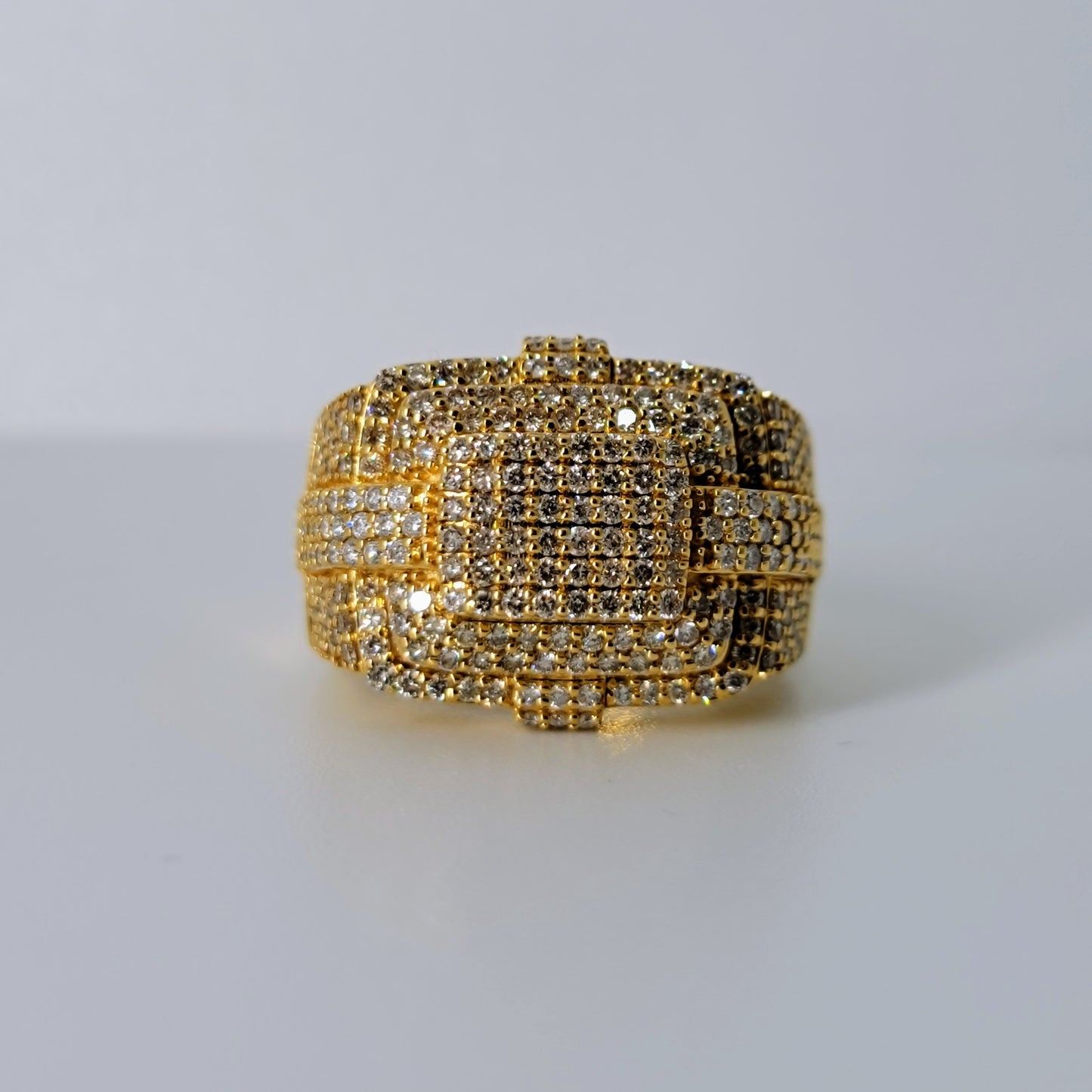 2.20 Carats Natural Diamonds Men's Ring