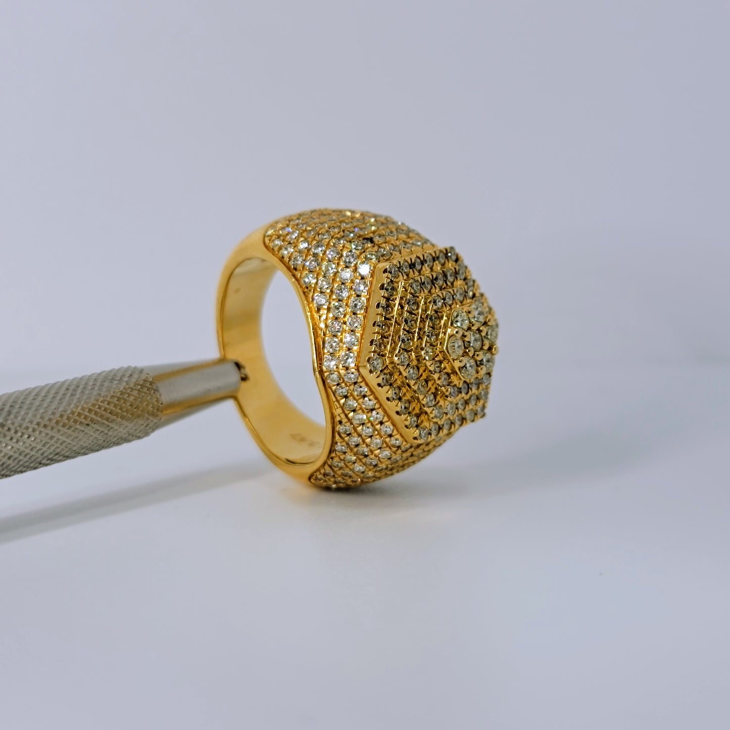 3.47 Carats Natural Diamonds Men's Fashion Ring