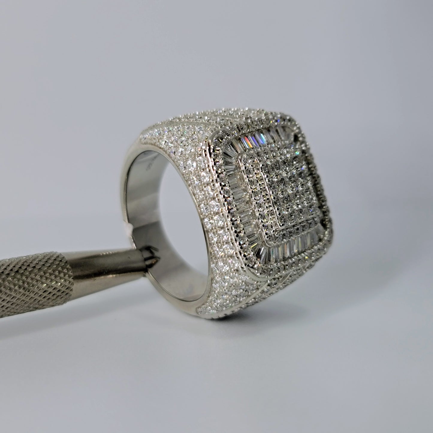 6.68 Carats Men's Moissanite Ring