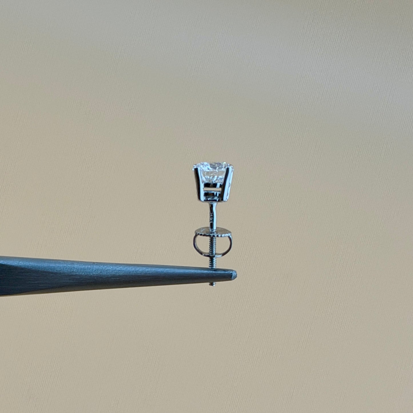 1 Carat Lab grown diamonds 10 karat gold studs