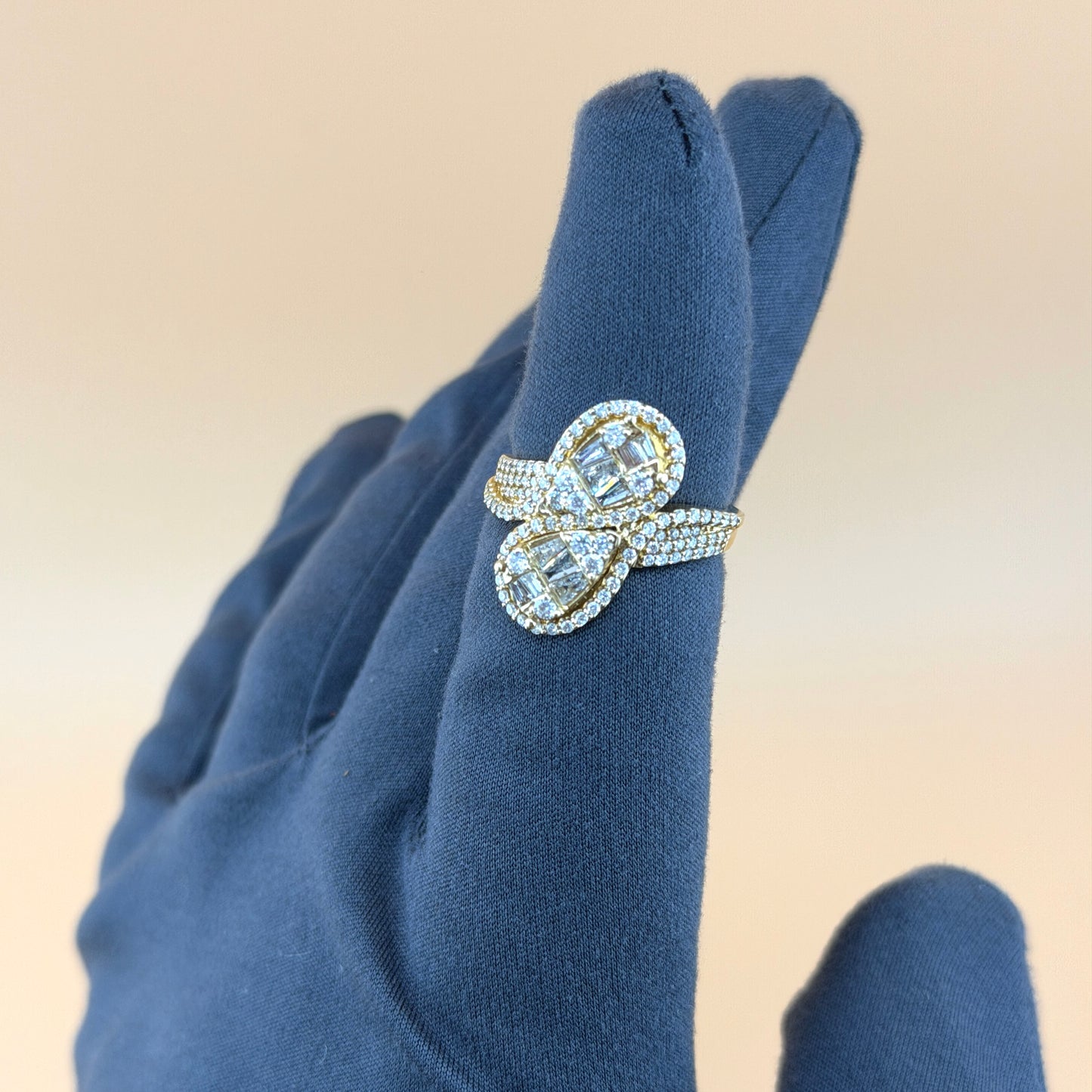 14K Yellow Gold Women’s Ring – 1.1 CTW Natural Diamonds