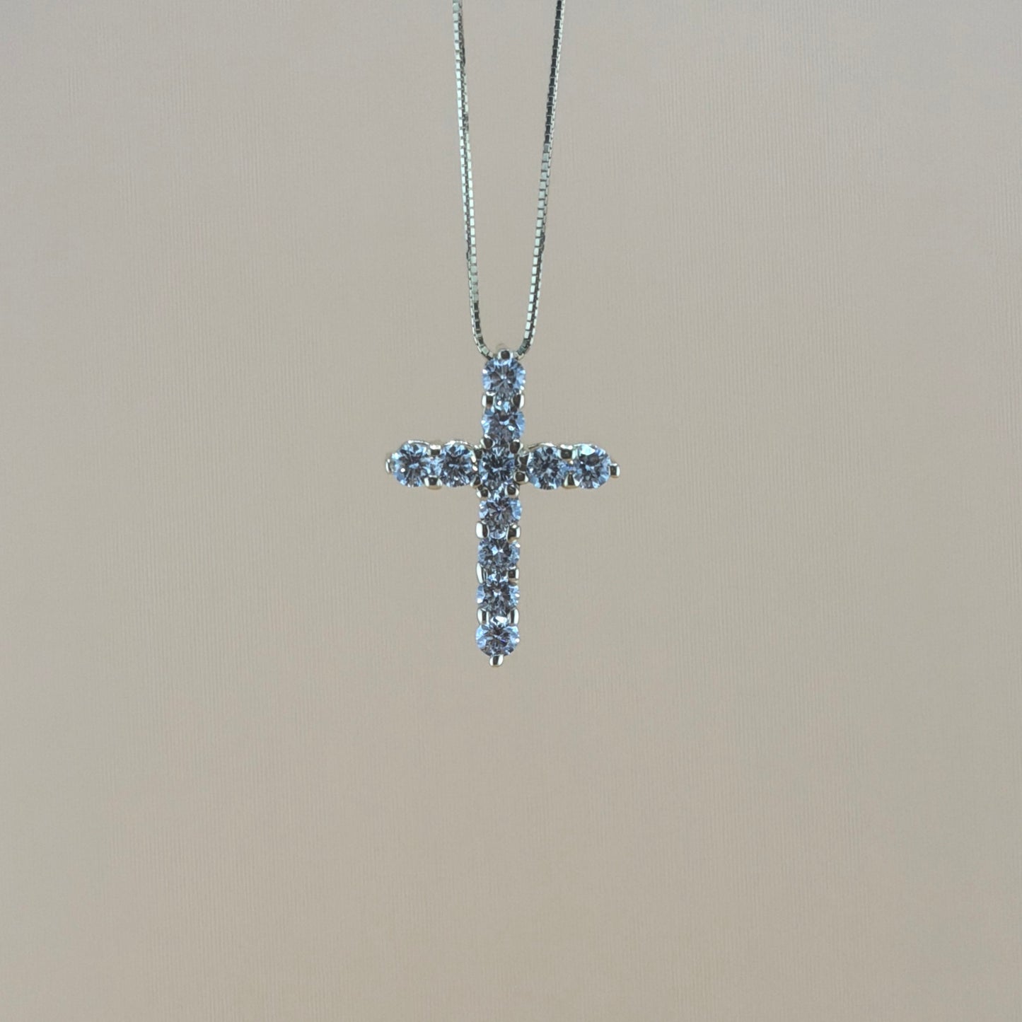 10K Yellow Gold 1.09 CTW Lab Diamond Cross Pendant – Large Pointer Diamonds