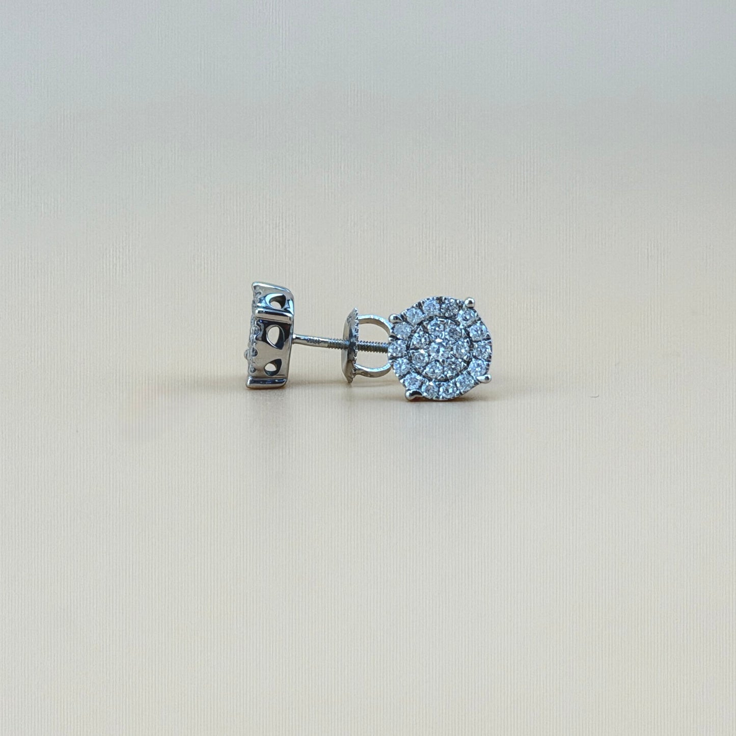 10K White Gold 0.145 CTW Natural Diamond Round Earrings