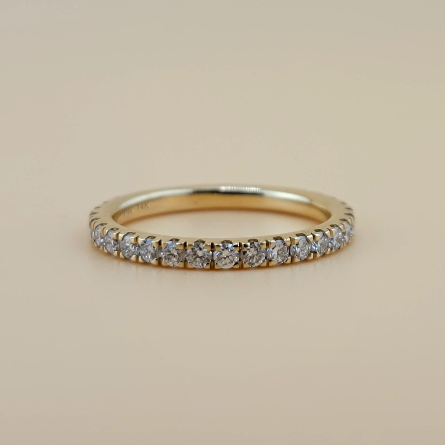 3.06 carats Oval cut center 4.45 carats diamonds 14k gold Engagement Ring
