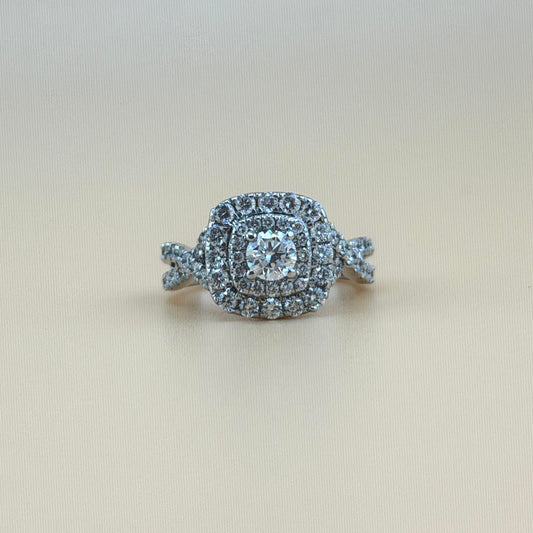 2 carats Natural diamonds  14k gold Engagement Ring