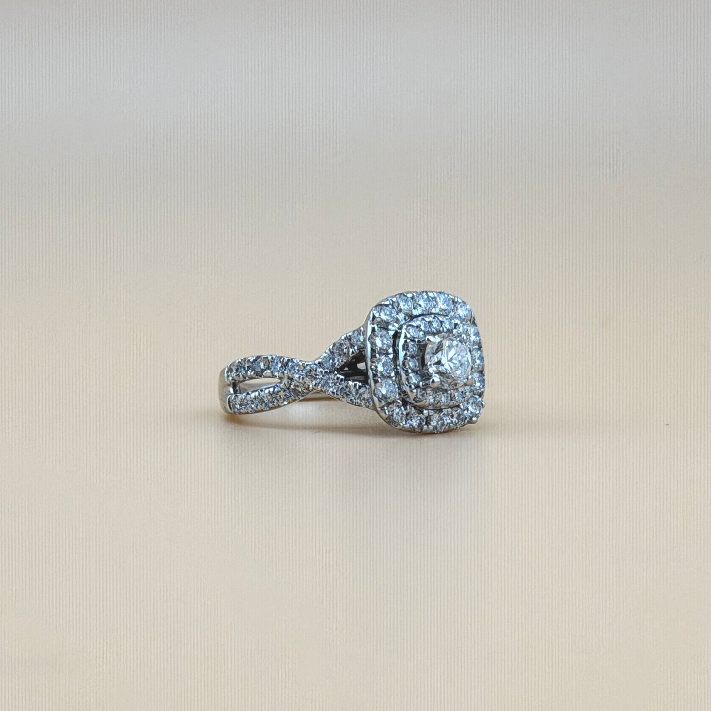 2 carats Natural diamonds  14k gold Engagement Ring