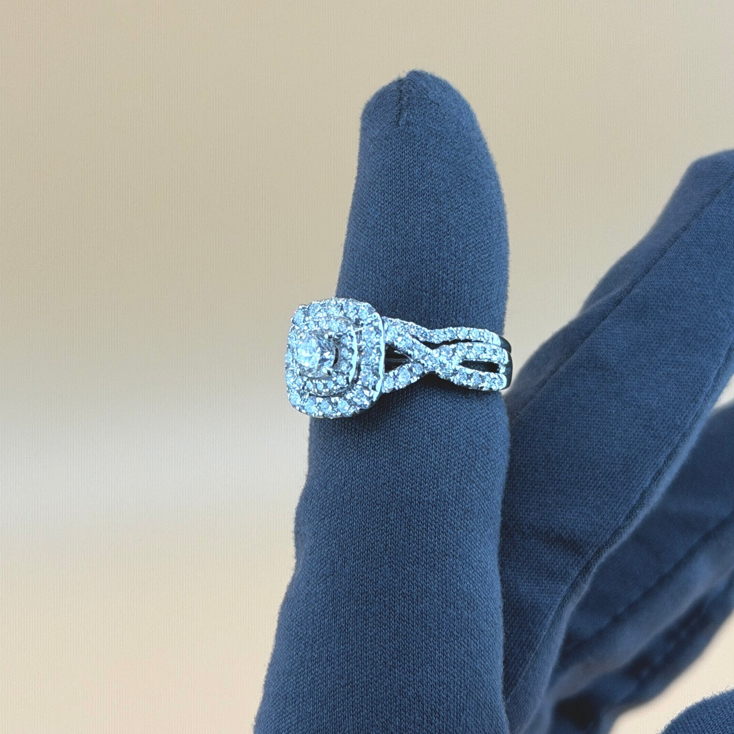 2 carats Natural diamonds  14k gold Engagement Ring