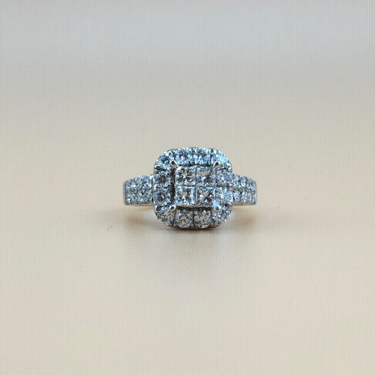 2 carats Natural diamonds  14k gold Engagement Ring