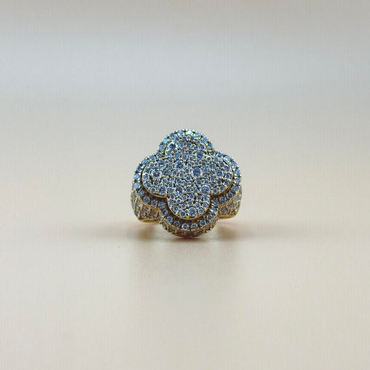 3.75 Carats natural diamonds 14k gold men's ring