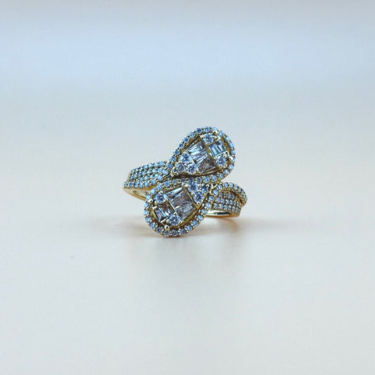 14K Yellow Gold Women’s Ring – 1.1 CTW Natural Diamonds