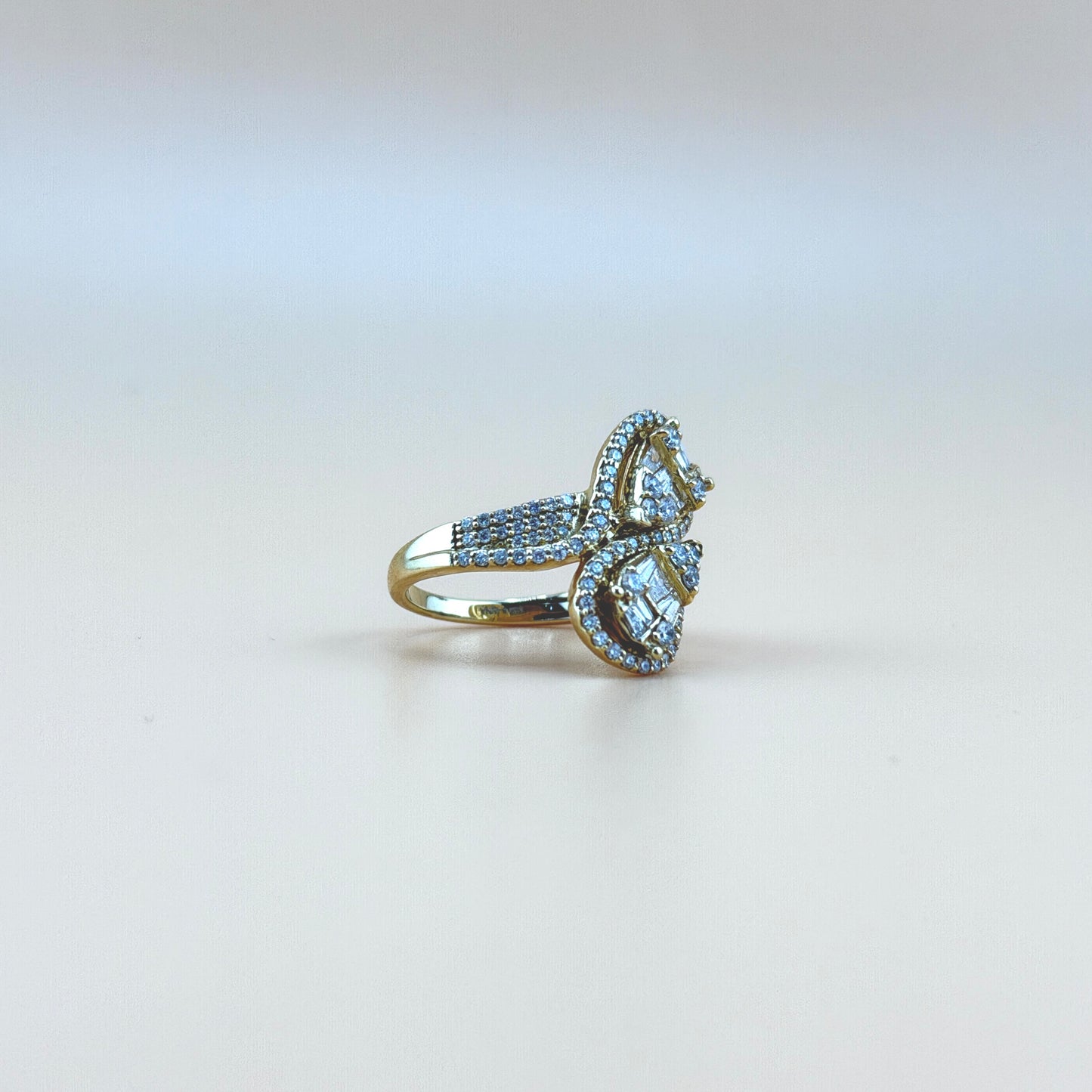 14K Yellow Gold Women’s Ring – 1.1 CTW Natural Diamonds