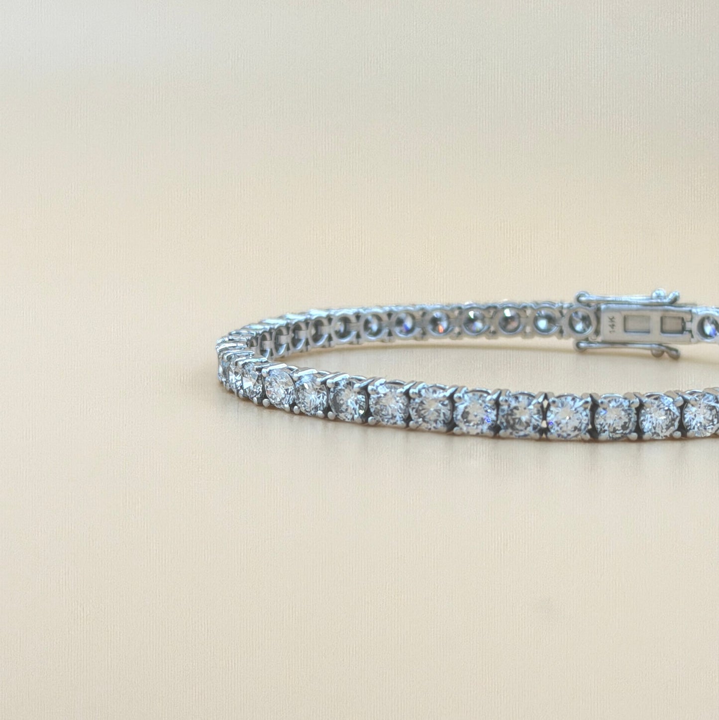 4K White Gold 10.43 CTW Lab Grown Diamond Tennis Bracelet – Luxury Diamond Bracelet