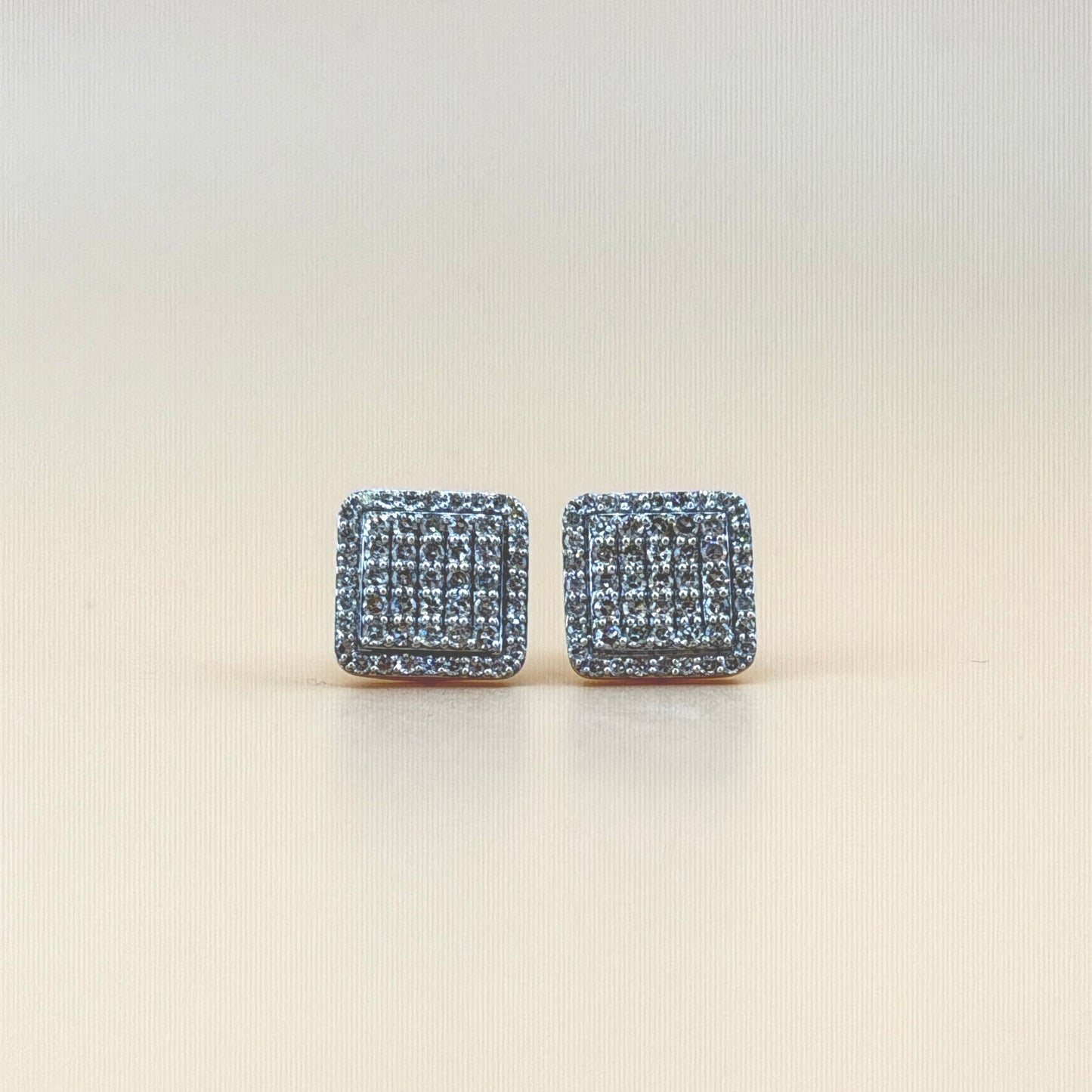 10K Yellow Gold 0.92 CTW Natural Diamond Earrings