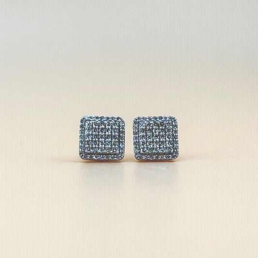 10K Yellow Gold 0.92 CTW Natural Diamond Earrings