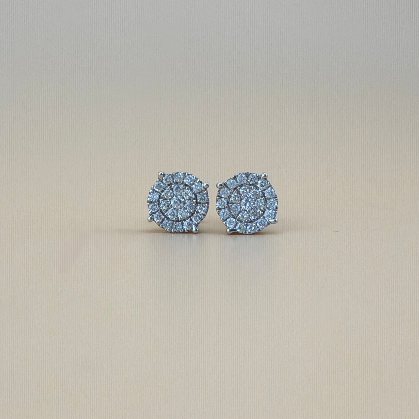 10K White Gold 0.145 CTW Natural Diamond Round Earrings