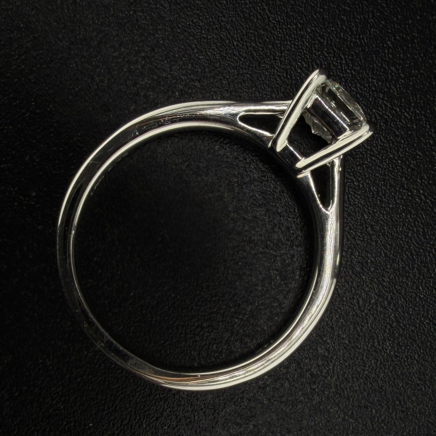 14K White Gold 0.75 CT Princess Cut Solitaire Engagement Ring – Timeless Elegance