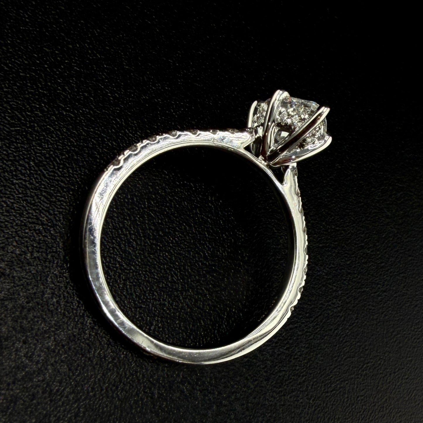 14K White Gold 1.55 CT Marquise Center Lab-Grown Diamond Ring – 2.0 CTW Total, VVS Clarity
